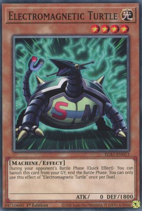 Electromagnetic Turtle (EGS1-EN013) - Egyptian God Deck: Slifer the Sky Dragon 1st Edition