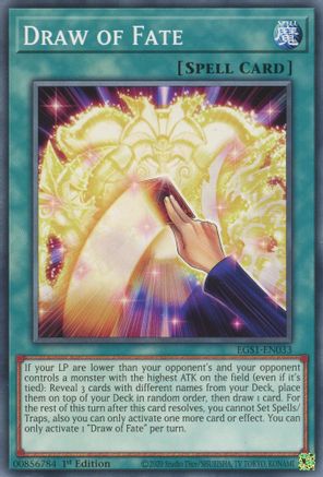 Draw of Fate (EGS1-EN033) - Egyptian God Deck: Slifer the Sky Dragon 1st Edition