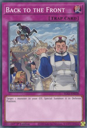 Back to the Front (EGS1-EN038) - Egyptian God Deck: Slifer the Sky Dragon 1st Edition