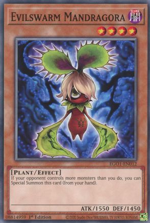 Evilswarm Mandragora (EGO1-EN012) - Egyptian God Deck: Obelisk the Tormentor Unlimited
