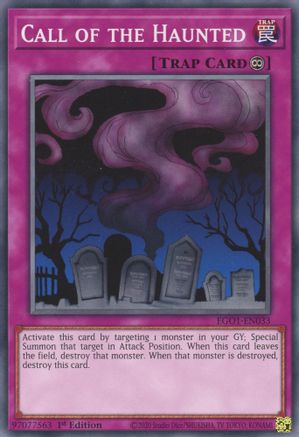 Call of the Haunted (EGO1-EN033) - Egyptian God Deck: Obelisk the Tormentor 1st Edition