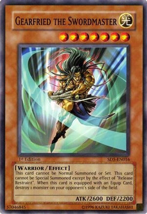 Gearfried the Swordmaster (SD5-EN016) - Structure Deck: Warrior's Triumph 1st Edition