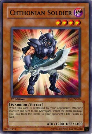Chthonian Soldier (EEN-EN010) - Elemental Energy 1st Edition