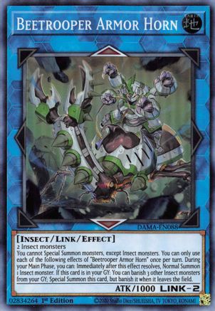 Beetrooper Armor Horn (DAMA-EN088) - Dawn of Majesty 1st Edition