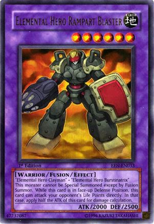 Elemental HERO Rampart Blaster (EEN-EN033) - Elemental Energy Unlimited