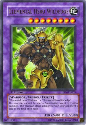 Elemental Hero Wildedge (EEN-EN035) - Elemental Energy 1st Edition