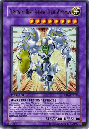 Elemental HERO Shining Flare Wingman (EEN-EN036) - Elemental Energy 1st Edition