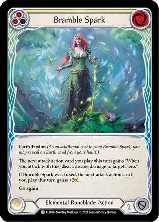 Bramble Spark (Yellow) [ELE086] (Tales of Aria)  1st Edition Normal