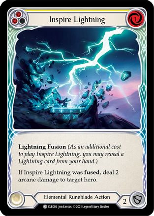 Inspire Lightning (Yellow) [ELE089] (Tales of Aria)  1st Edition Normal