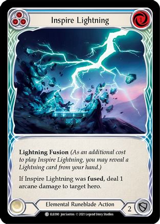 Inspire Lightning (Blue) [ELE090] (Tales of Aria)  1st Edition Normal