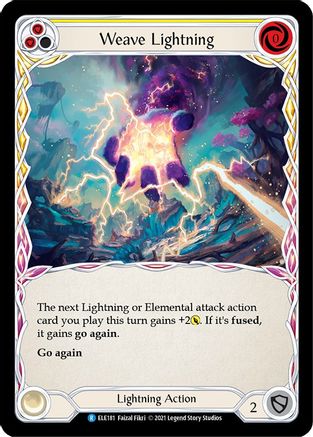 Weave Lightning (Yellow) [U-ELE181] (Tales of Aria Unlimited)  Unlimited Rainbow Foil