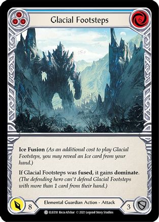 Glacial Footsteps (Blue) [ELE018] (Tales of Aria)  1st Edition Normal