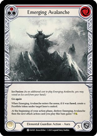 Emerging Avalanche (Red) [U-ELE025] (Tales of Aria Unlimited)  Unlimited Normal