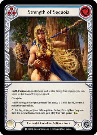 Strength of Sequoia (Blue) [U-ELE030] (Tales of Aria Unlimited)  Unlimited Normal