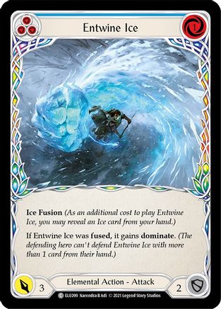 Entwine Ice (Blue) [U-ELE099] (Tales of Aria Unlimited)  Unlimited Rainbow Foil
