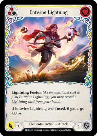Entwine Lightning (Yellow) [ELE101] (Tales of Aria)  1st Edition Normal