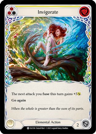 Invigorate (Yellow) [U-ELE104] (Tales of Aria Unlimited)  Unlimited Rainbow Foil