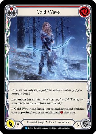 Cold Wave (Red) [U-ELE038] (Tales of Aria Unlimited)  Unlimited Rainbow Foil