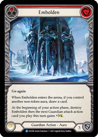 Embolden (Red) [ELE206] (Tales of Aria)  1st Edition Normal