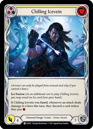 Chilling Icevein (Yellow) [ELE051] (Tales of Aria)  1st Edition Normal