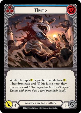 Thump (Blue) [U-ELE211] (Tales of Aria Unlimited)  Unlimited Rainbow Foil