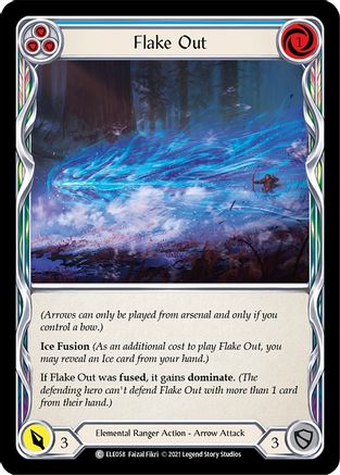 Flake Out (Blue) [ELE058] (Tales of Aria)  1st Edition Normal
