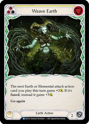 Weave Earth (Yellow) [U-ELE123] (Tales of Aria Unlimited)  Unlimited Normal