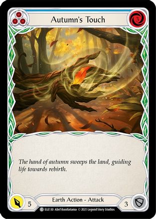 Autumn's Touch (Blue) [U-ELE130] (Tales of Aria Unlimited)  Unlimited Rainbow Foil