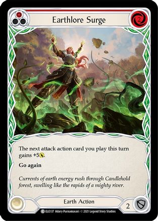 Earthlore Surge (Red) [U-ELE137] (Tales of Aria Unlimited)  Unlimited Rainbow Foil