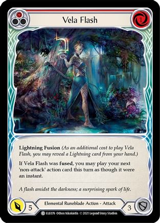 Vela Flash (Red) [ELE076] (Tales of Aria)  1st Edition Normal