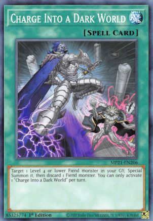 Charge Into a Dark World (MP21-EN206) - 2021 Tin of Ancient Battles 1st Edition