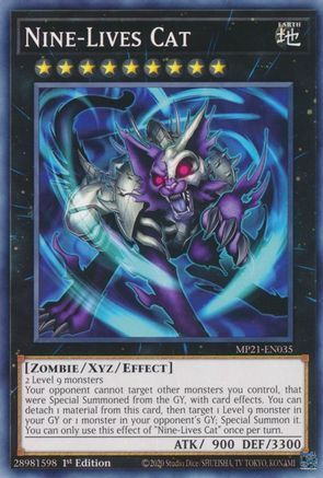 Nine-Lives Cat (MP21-EN035) - 2021 Tin of Ancient Battles 1st Edition