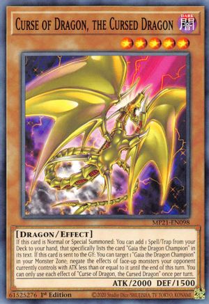 Curse of Dragon, the Cursed Dragon (MP21-EN098) - 2021 Tin of Ancient Battles 1st Edition
