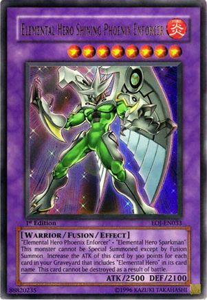 Elemental Hero Shining Phoenix Enforcer (EOJ-EN033) - Enemy of Justice Unlimited