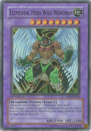 Elemental Hero Wild Wingman (EOJ-EN035) - Enemy of Justice Unlimited