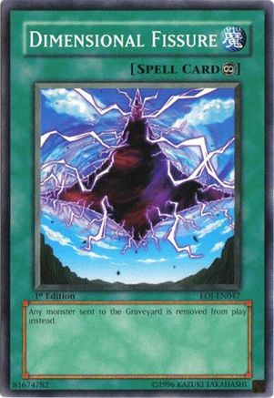 Dimensional Fissure (EOJ-EN047) - Enemy of Justice 1st Edition