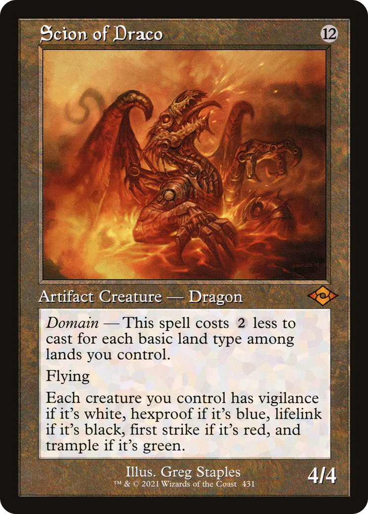Scion of Draco (Retro Foil Etched) [Modern Horizons 2]