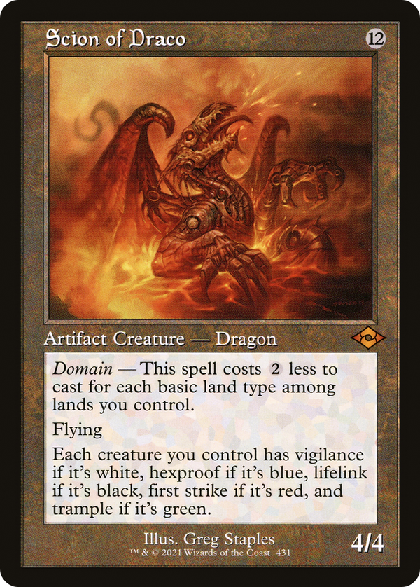 Scion of Draco (Retro Foil Etched) [Modern Horizons 2]