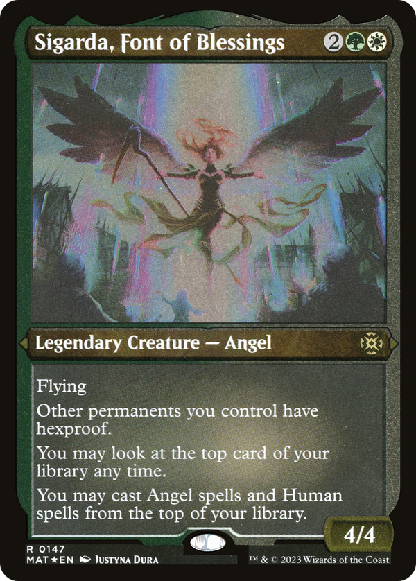 Sigarda, Font of Blessings (Foil Etched) [March of the Machine: The Aftermath]