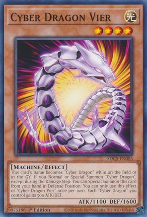 Cyber Dragon Vier (SDCS-EN006) - Structure Deck: Cyber Strike 1st Edition