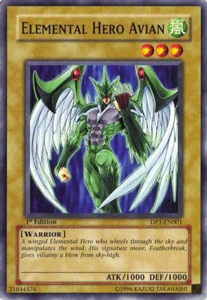 Elemental Hero Avian (DP1-EN001) - Duelist Pack 1: Jaden Yuki 1st Edition