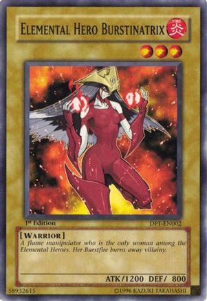 Elemental Hero Burstinatrix (DP1-EN002) - Duelist Pack 1: Jaden Yuki 1st Edition