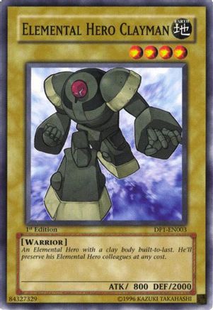 Elemental Hero Clayman (DP1-EN003) - Duelist Pack 1: Jaden Yuki Unlimited