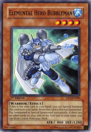 Elemental Hero Bubbleman (DP1-EN009) - Duelist Pack 1: Jaden Yuki 1st Edition
