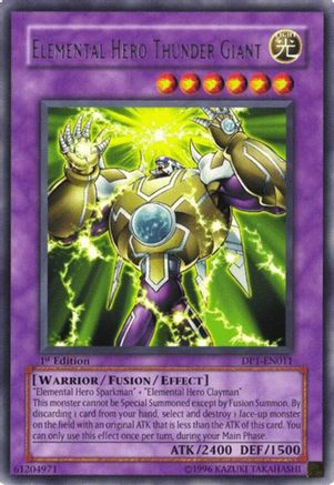 Elemental Hero Thunder Giant (DP1-EN011) - Duelist Pack 1: Jaden Yuki 1st Edition