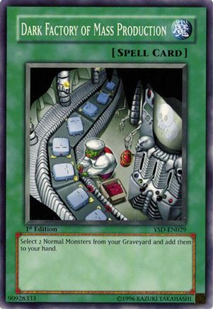 Dark Factory of Mass Production (YSD-EN029) - Starter Deck 2006 1st Edition