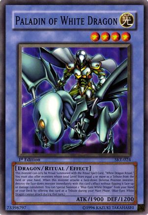 Paladin of White Dragon (SKE-024) - Starter Deck: Kaiba Evolution Unlimited