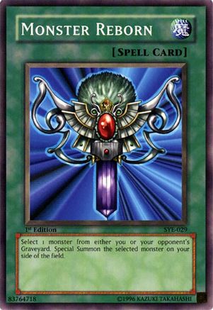 Monster Reborn (SYE-029) - Starter Deck: Yugi Evolution 1st Edition