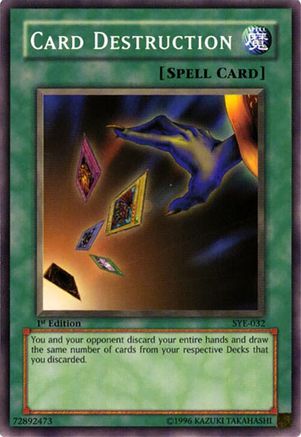 Card Destruction (SYE-032) - Starter Deck: Yugi Evolution 1st Edition