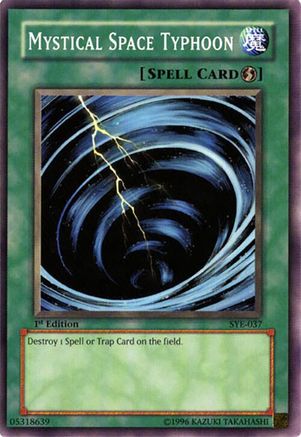 Mystical Space Typhoon (SYE-037) - Starter Deck: Yugi Evolution 1st Edition